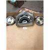 Image 1 : Speedometer & 2 misc guages, stamped 1957 unknown maker