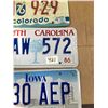 Image 1 : 5 USA license plates