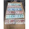 Image 1 : 5 sets 1970 - 1975 license plates