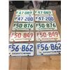 Image 1 : 5 sets Farms license plates, 1970, '72, '74, '75, '76