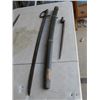 Image 3 : RUSSIAN CAVALRY SABRE WITH ATTACHED BAYONET & SCABBARD, POSSIBLY EASTERN BLUE
