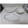 Image 2 : 9" Bowl & 2 oval platters, JM Menau made in German Democrat Republic
