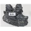 Image 1 : 3 small soap stone Eskimo carvings, made in Canada