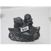 Image 3 : 3 small soap stone Eskimo carvings, made in Canada
