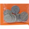 Image 2 : 10 GEORGE VI 5 cent coins, 10 differtn coins from around the world