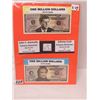 Image 1 : 2 Souvenir JF Kennedy & Johnny Cash 1 Million Dollar Fund Bills