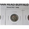 Image 3 : 1920, 27, 28 US Indian Head Buffalo nickels, historic collectible