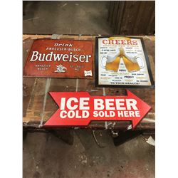 3 Beer signs