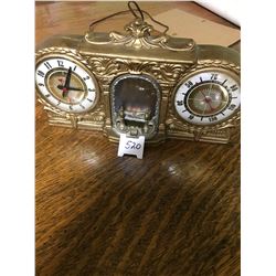 Fireplace clock, works