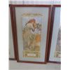 Image 4 : 4 Prints (Art Nouveau), 4 Seasons, 11" x 20" Alphonse, Mucha