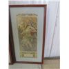 Image 5 : 4 Prints (Art Nouveau), 4 Seasons, 11" x 20" Alphonse, Mucha