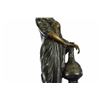 Image 4 : Nefertiti next to a Pillar Bronze Sculpture on Marble Base Statue