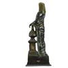 Image 7 : Nefertiti next to a Pillar Bronze Sculpture on Marble Base Statue