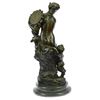 Image 8 : Woman with Cherubs Bronze Statue