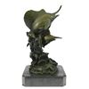 Image 7 : Two Marlin Bronze Sculpture on Marble Base Figurine
