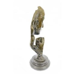 Classic Praying Lady Bronze Sculpture