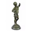 Image 1 : Girl with Cat Bronze Statue