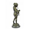 Image 2 : Girl with Cat Bronze Statue