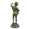 Image 3 : Girl with Cat Bronze Statue