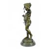 Image 4 : Girl with Cat Bronze Statue