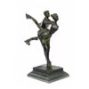 Image 2 : Ice Skating Bronze Sculpture