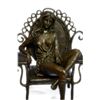 Image 1 : Cesaro Sexy Woman on a Chair Bronze Sculpture