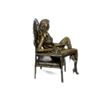 Image 2 : Cesaro Sexy Woman on a Chair Bronze Sculpture