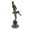 Image 5 : Satyr With His Child Dancing Bronze Statue