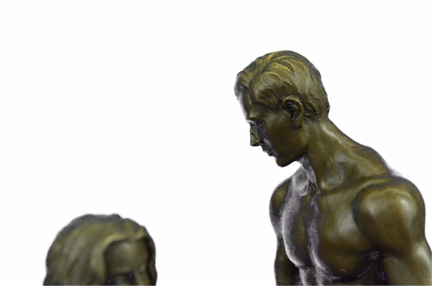 Couple Making Love Bronze Sculpture on Marble Base Statue