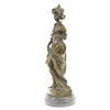 Image 1 : Classy Society Lady with Rose Bronze Sculpture