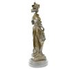 Image 4 : Classy Society Lady with Rose Bronze Sculpture