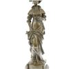 Image 7 : Classy Society Lady with Rose Bronze Sculpture