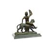 Image 8 : Wild Child Riding a Panther Bronze Sculpture