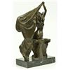 Image 6 : Sexy Lady Bronze Sculpture on Marble Base Statue