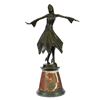 Image 1 : Dancer Bronze Sculpture on Marble Base Statue