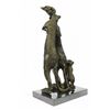 Image 2 : Meerkat and Baby Genuine Bronze Sculpture