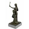 Image 2 : Bronze Statue on Marble Base Sculpture