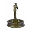 Image 3 : Hunter with Gun Ashtray Bronze Sculpture