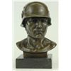 Image 1 : German Soldier Army Bronze Statue on Marble Base Sculpture