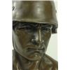 Image 2 : German Soldier Army Bronze Statue on Marble Base Sculpture