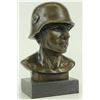 Image 3 : German Soldier Army Bronze Statue on Marble Base Sculpture