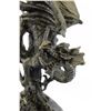 Image 2 : Dragon Bronze Statue on Marble Base Sculpture