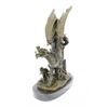 Image 7 : Dragon Bronze Statue on Marble Base Sculpture