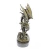 Image 8 : Dragon Bronze Statue on Marble Base Sculpture