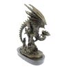Image 9 : Dragon Bronze Statue on Marble Base Sculpture
