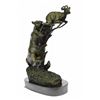 Image 1 : Jaguar attacking Baby Gazelle Bronze Sculpture