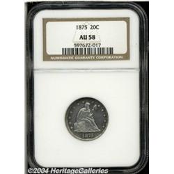 1875[20C] AU58 NGC.