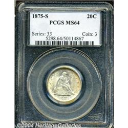 1875-S[20C] MS64 PCGS.