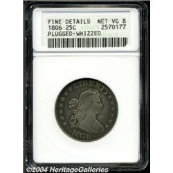 1806[25C]--Plugged, Whizzed--ANACS. Fine Details, Net VG8.