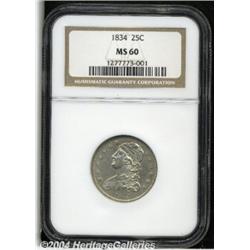 1834[25C] MS60 NGC.